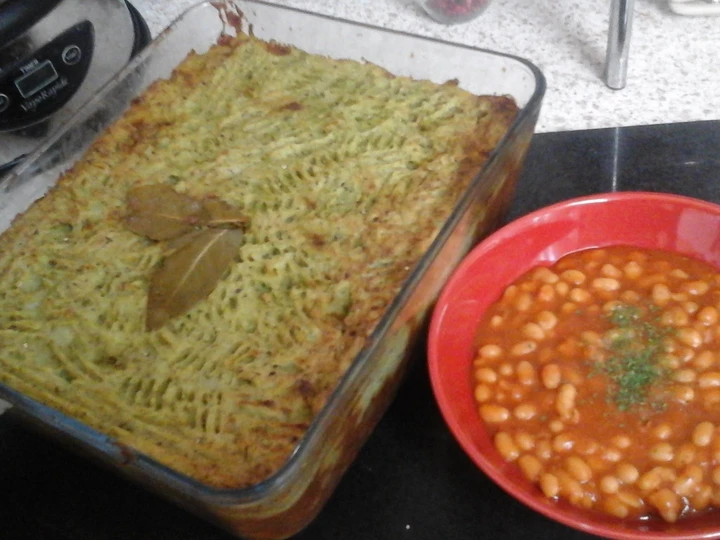 Recipe My Peppery Veg Shepherds Pie, with Mash Potato and Broccoli Top 😀 the Delicious Can spoil the tongue