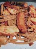 Spaghetti Integrali con Tentacoli di Seppie sfumate al Brandy