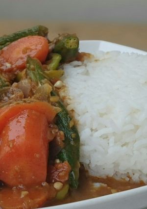 A picture of Vegetarian Japanese Curry Rice.