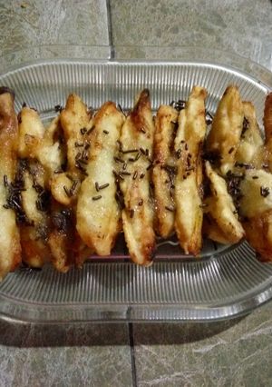 Foto resep Pisang goreng karamel coklat