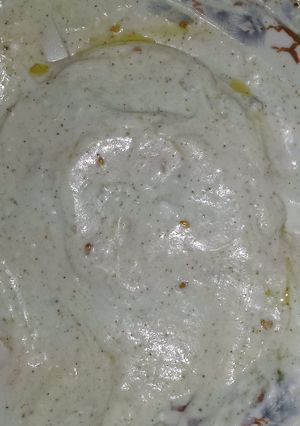 A picture of bbq dip.