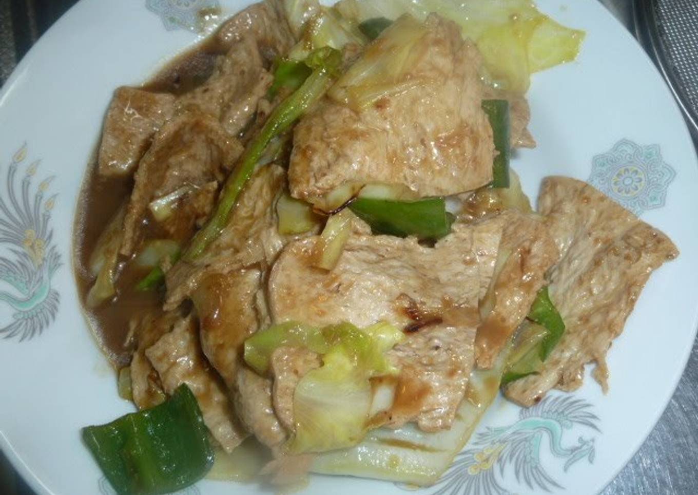 Vegetarian Twice Cooked "Pork"