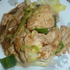 A picture of Vegetarian Twice Cooked "Pork".
