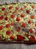 Tarta de zapallitos y cherrys