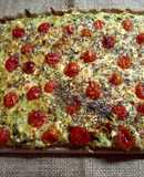 Tarta de zapallitos y cherrys