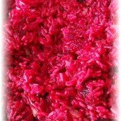 A picture of Beetroot rice.