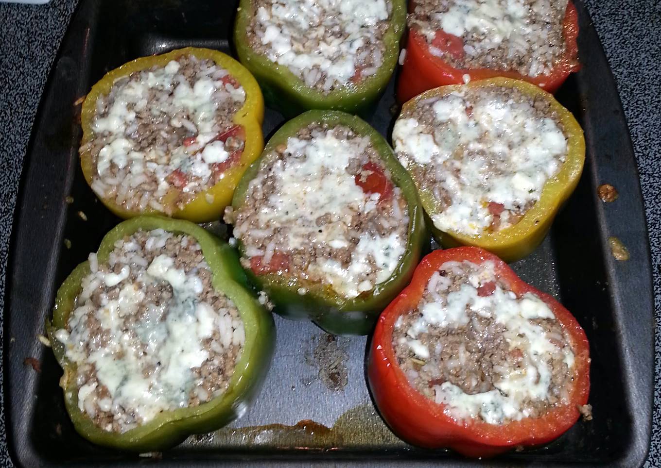 Larry's stuffed bell peppers