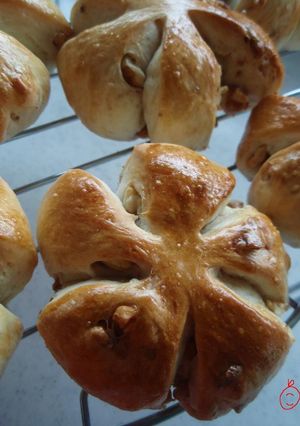 A picture of Using a Bread Machine! Fluffy Walnut Bread.