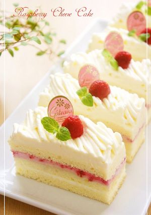 A picture of Raspberry Cheese Mont Blanc Shortcake.