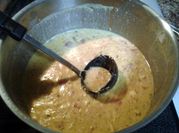 A picture of white chicken chili