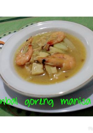 Foto resep Sambal goreng manisa tahu udang