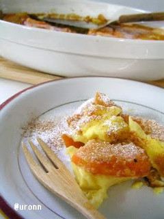 A picture of Persimmon Clafoutis.