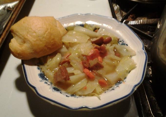Recipe of Quick Cabbage Soup with Ham