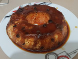 Flan de piña con frutas secas