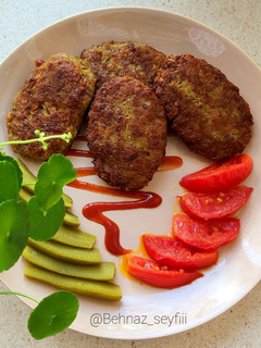 عکسی از دستور کتلت سویا گیاهی☘