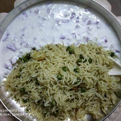A picture of Veg mint Pulao.