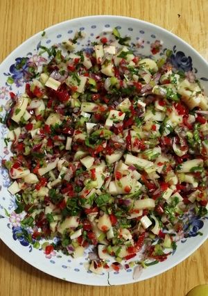 Una foto de Ceviche de palmitos