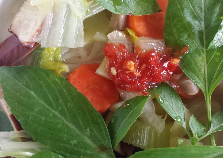 Quick 3 steps vegetarian pho Quick 3 steps vegetarian pho