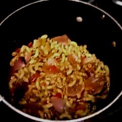 A picture of Grandma's delicious Goulash.