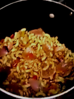 A picture of Grandma's delicious Goulash.