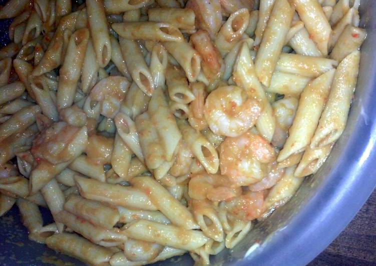 Recipe of Speedy shrimp pasta