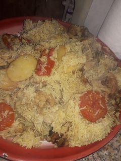 صورة لوصفة مقلوبة الدجاج