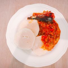 A picture of Garden Egg stew.