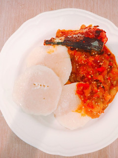 A picture of Garden Egg stew.