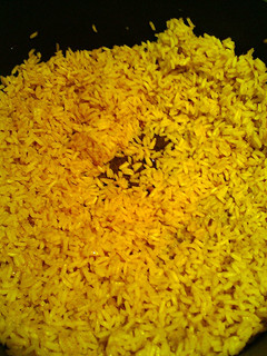 A picture of rice.