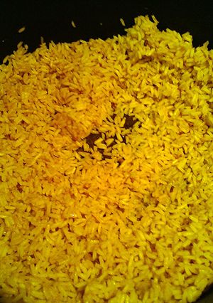 A picture of rice.