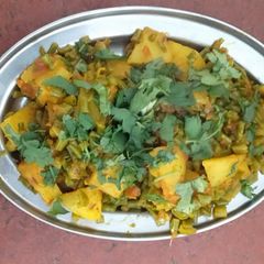 A picture of Moongrey sabzi.