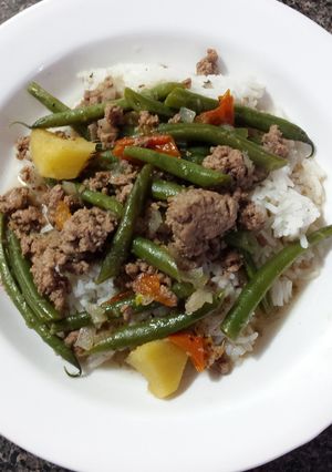 A picture of Healthy Filipino Green Bean "Stew".