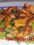 Paccheri con Tentacoli di Calamari, Cozze e Rucola