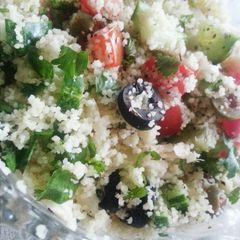 A picture of Couscous salad.