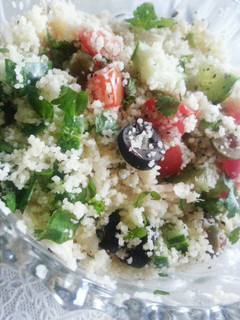 A picture of Couscous salad.