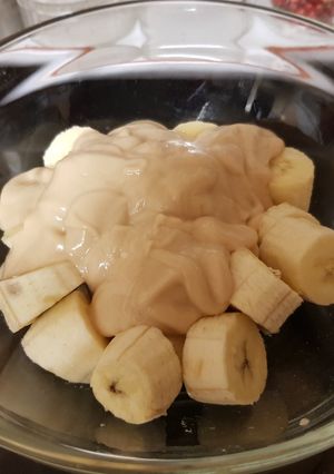 A picture of My Toffee & Banana Dessert. 🤗🤗🤗🤗.