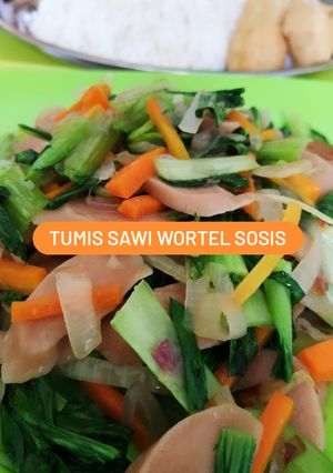 Foto resep Tumis Sawi Wortel Sosis
