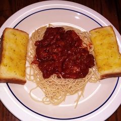A picture of spaghetti sauce.