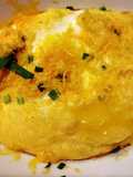 Cheesy breakfast polenta with eggs