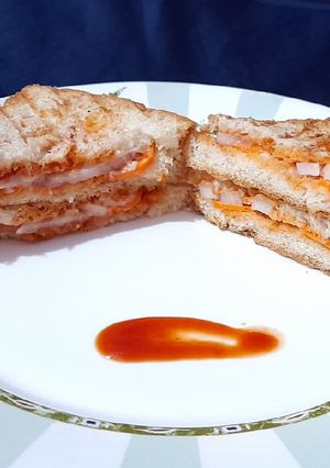 A picture of Veg Mayo Sandwich.