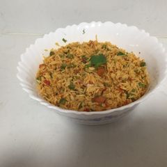 A picture of Stir fry oriental rice.