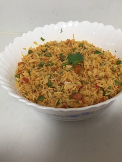 A picture of Stir fry oriental rice.