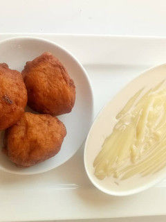 A picture of Akara and pap.