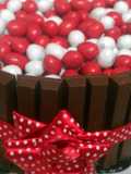 Yogurt cake with chocolate icing & decorations (optional)