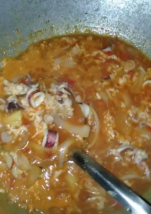 Foto resep Cumi saus Padang telur