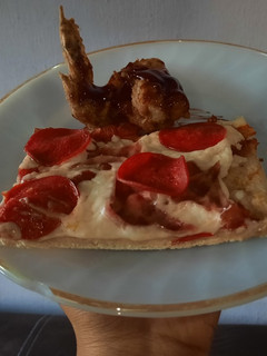 Una foto de Pizza