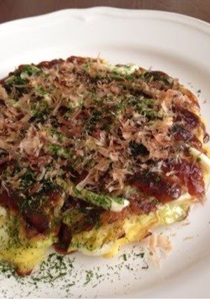A picture of Gluten-free Okonomiyaki.