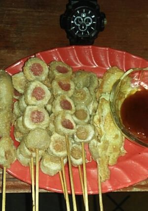 Foto resep Sate sosis gulung