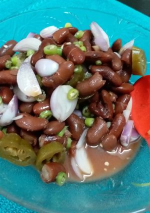 A picture of Red Kidney Beans Salad/Rajma Salad.