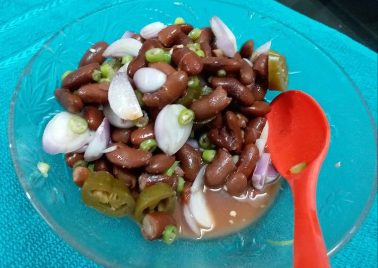 Red Kidney Beans Salad/Rajma Salad